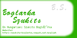 boglarka szukits business card